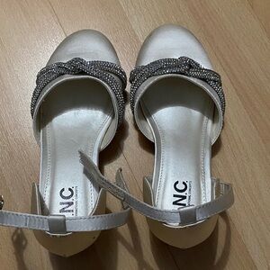 INC International Concepts Girls Silver Embellished Sandals